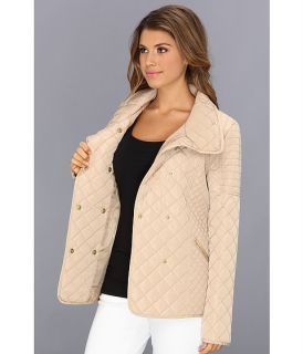 Jessica Simpson Lightweight Double Breasted Quilt Khaki