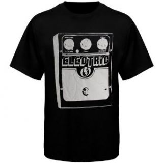 Electric Effect T Shirt   Black (Large) at  Mens Clothing store