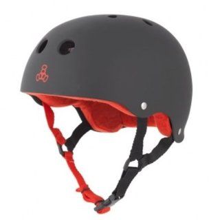 Triple Eight Brainsaver Rubber Black Skate Helmet & Sweatsaver Liner  Skate And Skateboarding Helmets  Sports & Outdoors
