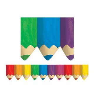Creative Teaching Press Jumbo Colored Pencils Border (6475)  Themed Classroom Displays And Decoration 