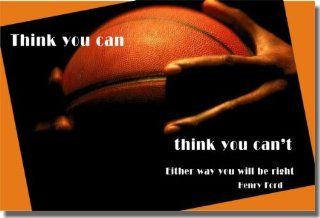 "Think You Can, Think You Can't   Either Way You Will Be Right" Henry Ford   Classroom Motivational Poster  Prints  