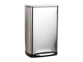 simplehuman Wide Step Rectangular Step Trash Can, Fingerprint Proof Brushed Stainless Steel, 38 Liters /10 Gallons Stainless Steel