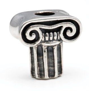 Melina World Jewellery   Ancient Greek Pillars Long / Pilares Grecia larga antiguo   6001   Sterling Silver 925   Handmade in Greece and inspired by Olympic, Greek and Mediteranean history and motives. Beads fits Biagi. Chamilia, Pandora and Trollbeads etc