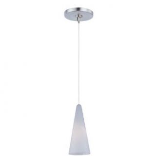 ET2 E94428 101SN 1 Light Adjustable Height Mini Pendant from the Lava Collection Collection   Bul, Satin Nickel   Ceiling Pendant Fixtures  