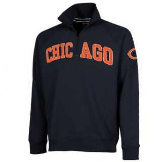 NFL '47 Brand Chicago Bears Blitz Pullover Sweatshirt   Navy Blue (Medium) Clothing