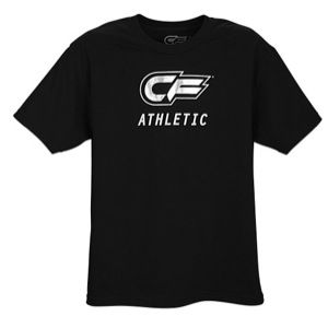 CF Athletic Logo Foil T Shirt   Mens   Wrestling   Clothing   Black/Silver