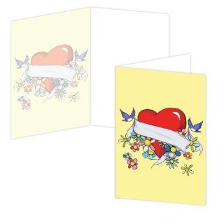 ECOeverywhere Love Me Boxed Card Set, 12 Cards and Envelopes, 4 x 6 Inches, Multicolored (bc11817)  Blank Postcards 