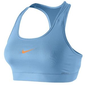 Nike Pro Core Bra   Womens   Basketball   Clothing   Light Blue/Bright Citrus