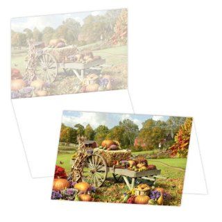 ECOeverywhere Autumn Treasures Boxed Card Set, 12 Cards and Envelopes, 4 x 6 Inches, Multicolored (bc12422)  Business Card Stock 