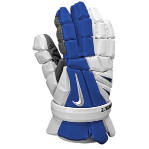 Nike Vapor Elite II Gloves   Mens   Lacrosse   Sport Equipment   White/Royal