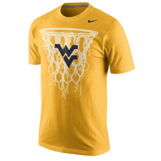 Nike College Tri Blend Net T Shirt   Mens   Basketball   Clothing   West Virginia Mountaineers   University Gold