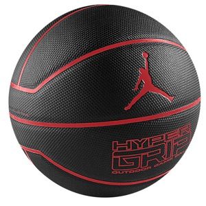 Jordan Hyper Grip OT Basketball   Mens   Basketball   Sport Equipment   Black/Gym Red
