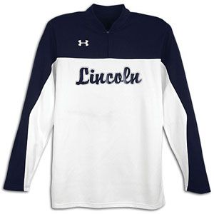 Under Armour Stock Lottery L/S Shooters Shirt   Basketball   Clothing   White/Navy