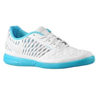 Nike FC247 Lunar Gato II Ref   Mens   Soccer   Shoes   White/Gamma Blue/Metallic Silver