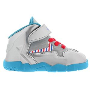 Nike LeBron XI   Boys Toddler   Basketball   Shoes   Metallic Silver/White/Turquoise/Laser Crimson