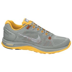 Nike LunarGlide+ 5   Womens   Running   Shoes   Base Grey/Atomic Mango/Solar Orange/White