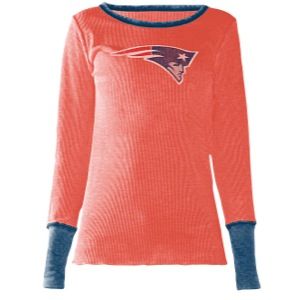Touch NFL Distressed Burn Out Thermal   Womens   Football   Clothing   New England Patriots   Multi