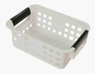 Plastic Mesh Baskets with Handles   Small Clear   Set of 3 by Iris   Shelf Baskets