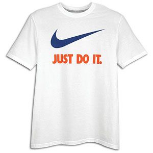 Nike JDI Swoosh T Shirt   Mens   Casual   Clothing   White