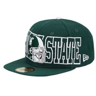 New Era College 59Fifty Wrap It Up Cap   Mens   Basketball   Accessories   Michigan State Spartans   Green
