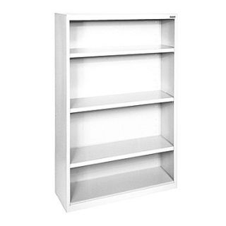 Sandusky Elite 52H x 34W x 12D Steel Fully Adjustable Bookcase, Standard White