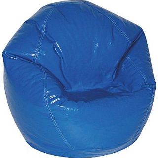 Elite Wetlook Junior Vinyl Bean Bag Chair, Blue