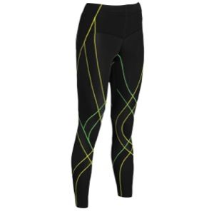 CW X Endurance Generator Tight   Womens   Running   Clothing   Black/Lime Green/Yellow