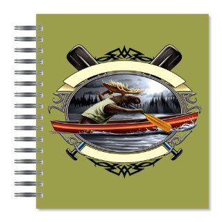 ECOeverywhere Moose Crossing Picture Photo Album, 18 Pages, Holds 72 Photos, 7.75 x 8.75 Inches, Multicolored (PA12153)