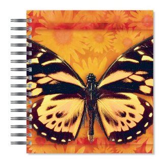 ECOeverywhere Butterfly Number 2 Picture Photo Album, 18 Pages, Holds 72 Photos, 7.75 x 8.75 Inches, Multicolored (PA70012)  Wirebound Notebooks 