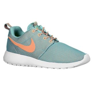 Nike Roshe Run   Womens   Running   Shoes   Diff Jade/Med Orewood Brown/White/Atomic Orange