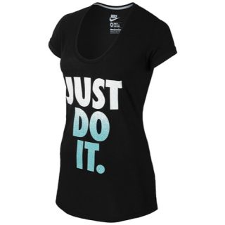 Nike Oversized JDI T Shirt   Womens   Casual   Clothing   Black