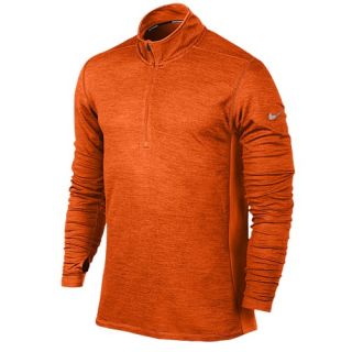 Nike Dri FIT Wool 1/2 Zip   Mens   Running   Clothing   Urban Orange/Reflective Silver