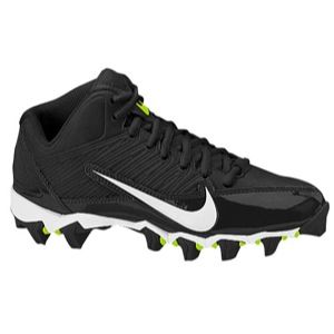 Nike Alpha Shark 3/4   Mens   Football   Shoes   Black/Black/Volt/White