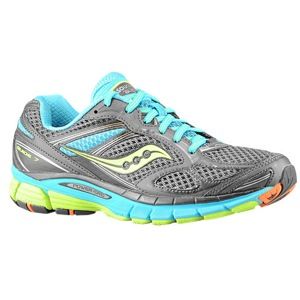 Saucony Guide 7   Womens   Running   Shoes   Grey/Blue/Citron