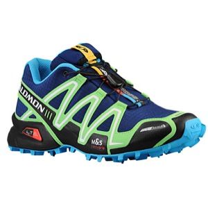Salomon Speedcross 3 CS   Mens   Running   Shoes   Lake/Fluo Green/Fluo Blue