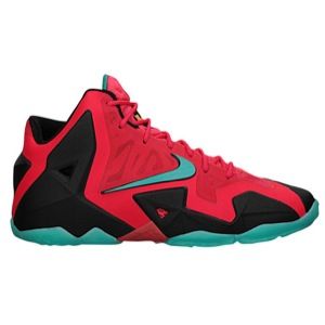 Nike LeBron XI   Boys Grade School   Basketball   Shoes   Laser Crimson/Turbo Green/Black