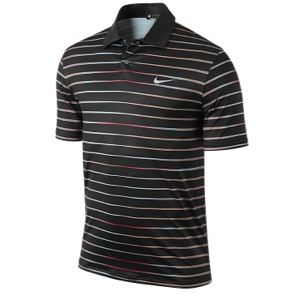 Nike TW Iridescent Golf Polo   Mens   Golf   Clothing   Black