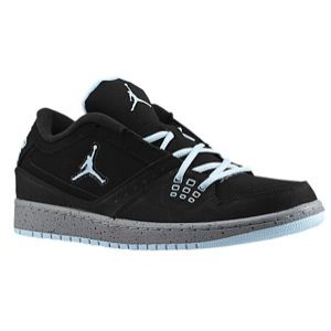 Jordan 1 Flight Low   Mens   Basketball   Shoes   Black/Ice Blue/Stealth