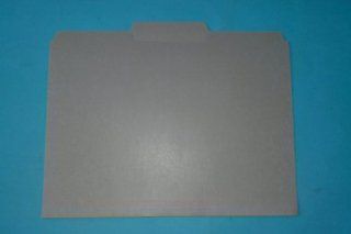 SCM C1312GY Letter File Folder Gray Single Top 1/3 Cut Heavyweight Manilla Sold by the Individual Folder  Colored File Folders 