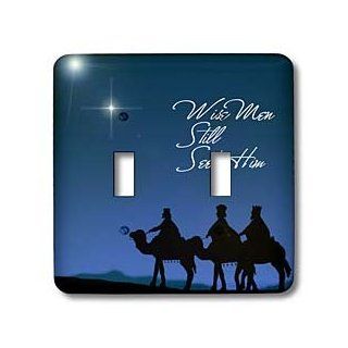 3dRose lsp_30754_2 Wise Men Still Seek Him Magi Following The Christmas Star Double Toggle Switch   Switch Plates  