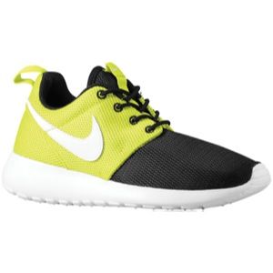 Nike Roshe Run   Boys Grade School   Running   Shoes   Black/Venom Green/White