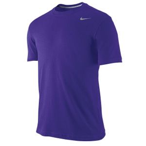Nike Dri Fit Cotton Version 2.0 T Shirt   Mens   Training   Clothing   Court Purple/Dk Gy Heather/Matte Silver