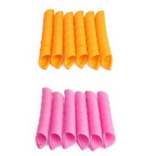 Vakind Pro Stretched Lenght 17 Inch Hair Rollers Curlers Pack of 12 Magic Leverage Spiral Ringlets Former  Curl Enhancers  Beauty