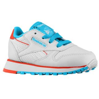 Reebok Classic Leather   Boys Toddler   Running   Shoes   White/Blue Bomb/China Red