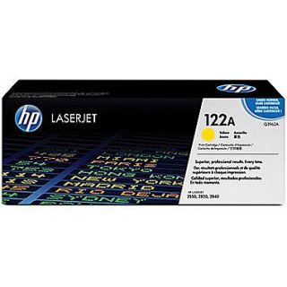 HP 122A Yellow Toner Cartridge (Q3962A), High Yield