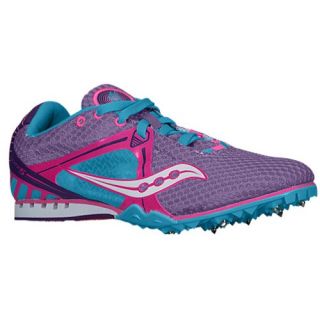 Saucony Velocity 5   Womens   Track & Field   Shoes   Purple/Pink/Light Blue