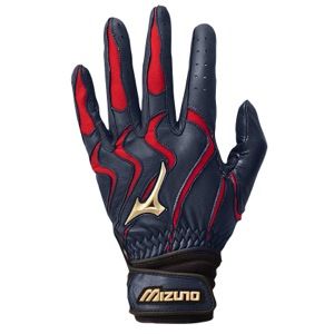 Mizuno Global Elite Batting Gloves   Mens   Baseball   Sport Equipment   Navy/Red