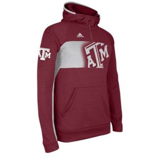 adidas College Sideline Climawarm Player Hoodie   Mens   Football   Clothing   Texas A&M Aggies   Maroon