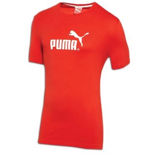 PUMA #1 Logo S/S T Shirt   Mens   Casual   Clothing   New Navy/White