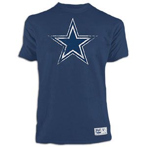 DCM NFL Vintage Distressed T Shirt   Mens   Football   Clothing   Dallas Cowboys   Navy